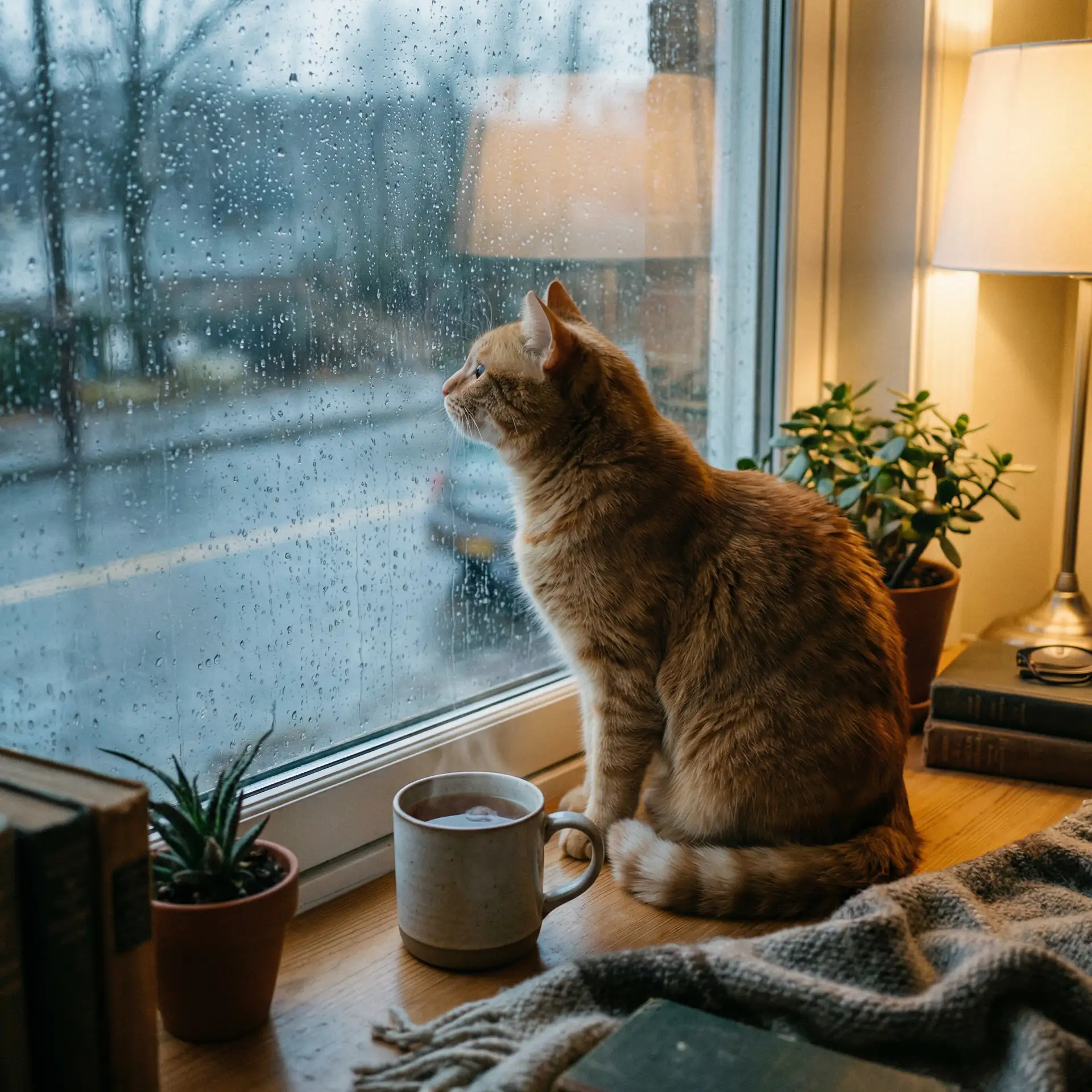 猫咪望着窗外的雨 - 妈妈的朋友1-5线观